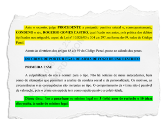 Presidente da Câmara de Japeri é condenado por porte ilegal de arma e uso de documento falso